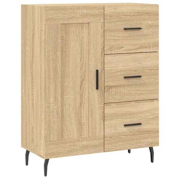 Berkfield Highboard Sonoma Oak 69.5x34x180 cm Engineered Wood