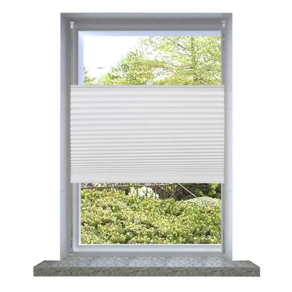Berkfield Plisse Blind 40x125cm White Pleated Blind