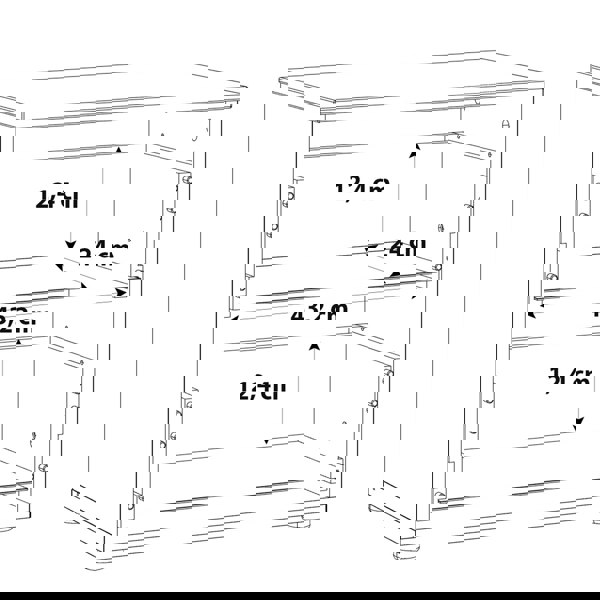 Furniture To Go Sienna Bedside in White/White High Gloss