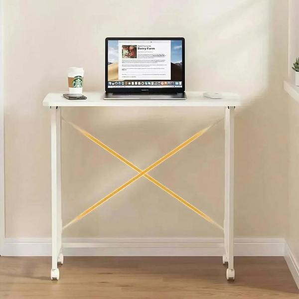 Havendro Folding Rolling Computer Desk Mobile Laptop Writing Study Workstation