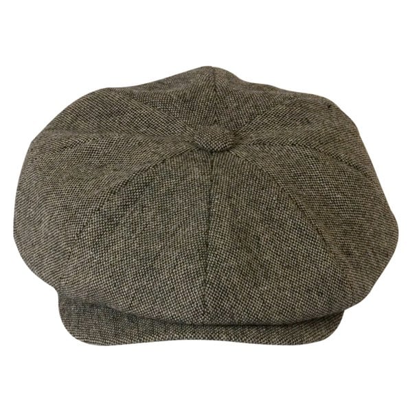 Gamble & Gunn Charcoal Grey Tweed Newsboy Cap