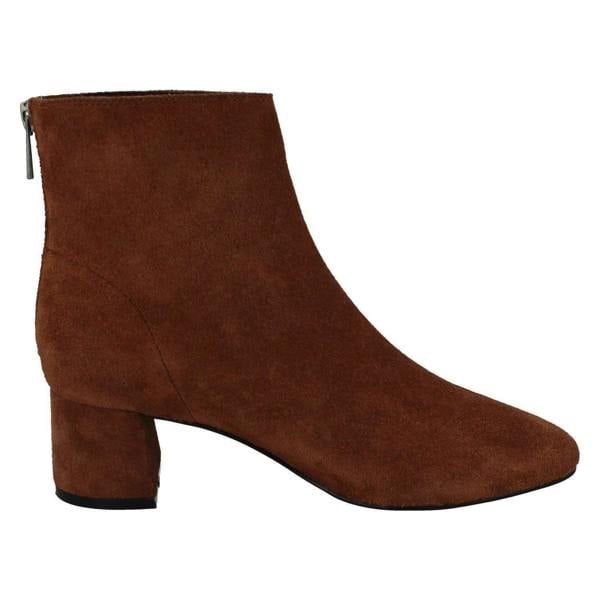Spot On Ladies Leather Collection Suede Leather Ankle Boots F51134