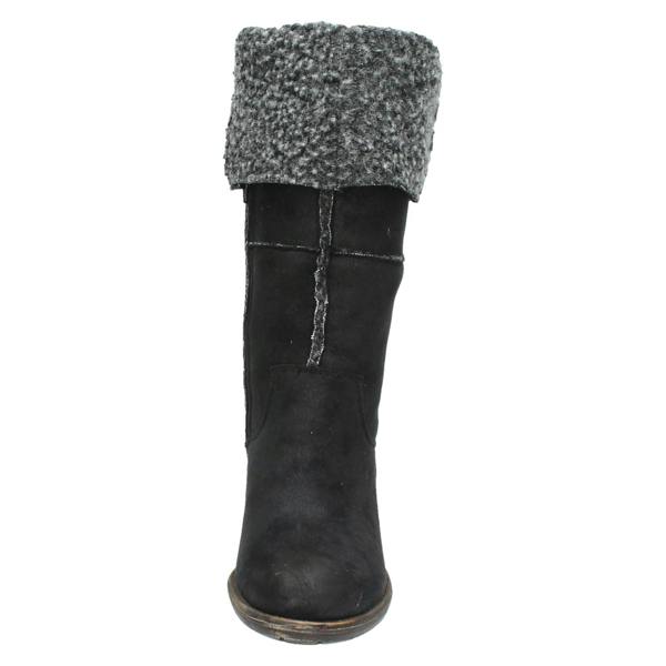 Spot On Ladies Spot On Mid Heel Fleece Lined Boot