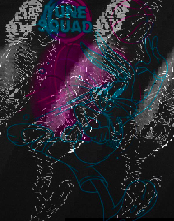 Bing Bunny Mens Black Bugs Bunny Short Sleeve Short Leg Pyjama Set