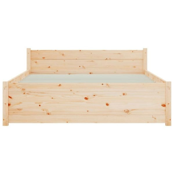 Berkfield Bed Frame Solid Wood 140x200 cm