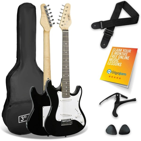 3rd Avenue 3/4 Size Electric Guitar Electric Guitars#Colour_Black