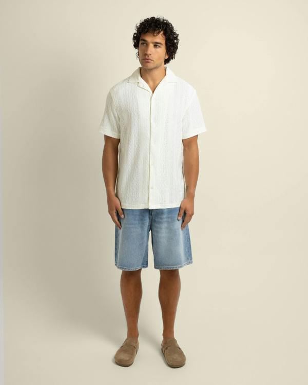Larsson & Co Kai - Crochet Jacquard Short Sleeve Shirt