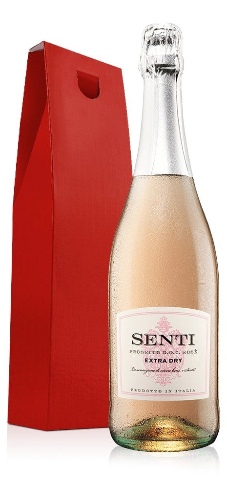 Virgin Wines - Prosecco Rose in Red Gift Box