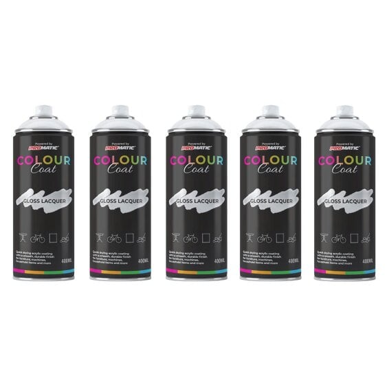 Colour Coat 5X Clear Coat Clear Gloss Spray Paint 400ml