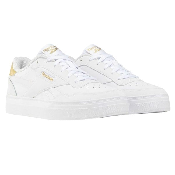 Reebok Unisex Adult Court Advance Clip Trainers - White/Gold