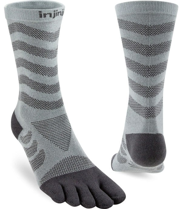 Injinji Women's Injinji Mid-Weight Ultra-Run Crew Length Toe Socks (INJ-WULTRA-CREW)