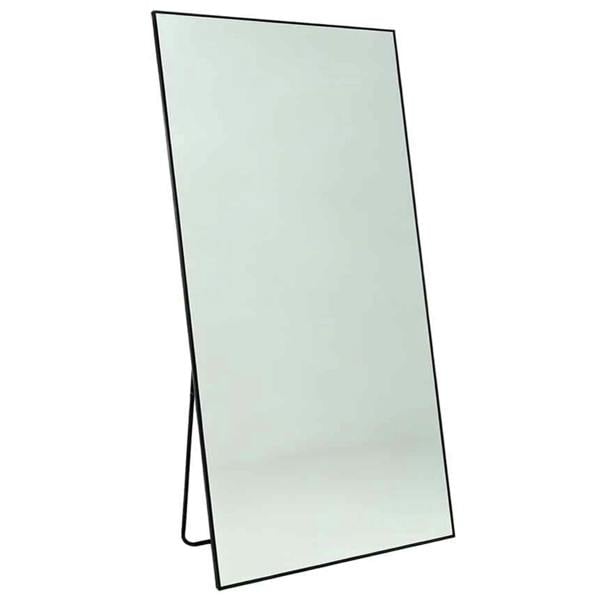 Gr8 Home Large 165x60cm Full Length Floor Mirror Black Framed Freestanding Bedroom Mirror