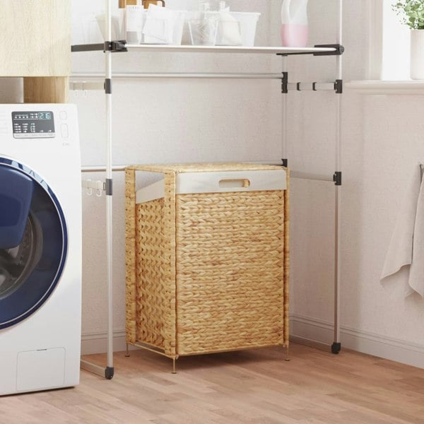Berkfield Laundry Basket 44x34x64 cm Water Hyacinth