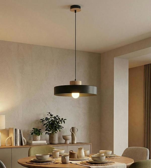 Emibig KIVI Lge Pendant Lamp 1 x E27 Black