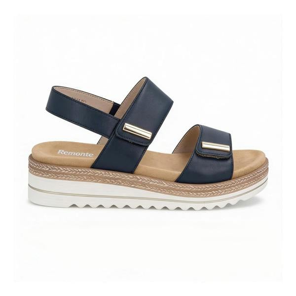 Remonte Remonte D0Q59 Womens Ankle Strap Sandals Blue