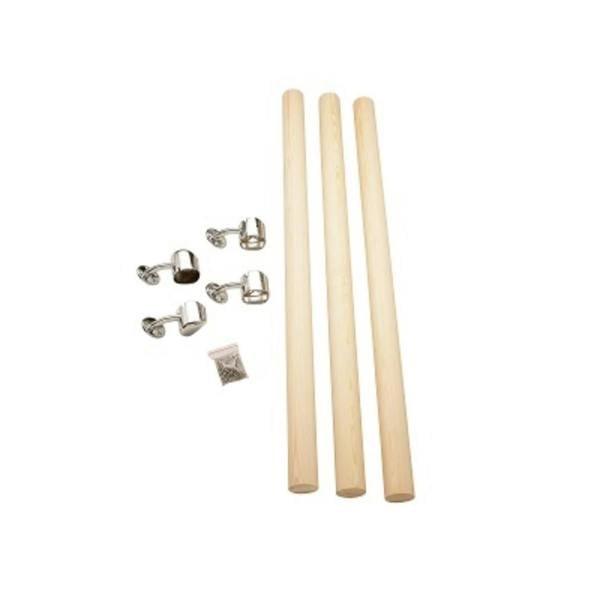 Cheshire Mouldings Rail in a Box (Pine / Oak) & (Nickel / Chrome) Complete Set (L) 3.6m