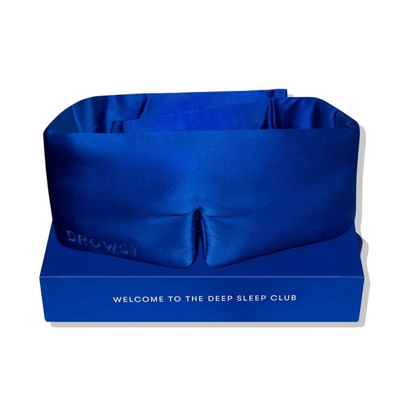 Drowsy Sleep Co Silk Sleep Mask - Royal Blue