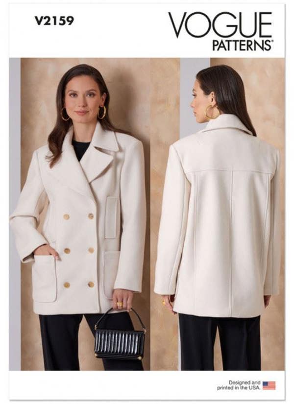 Vogue Sewing Pattern 2159, Jackets, Coats for Women, G6 (16-18-20-22-24-26) - Advanced