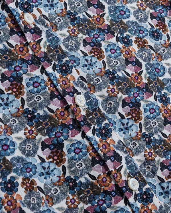 Steel & Jelly Limited Edition Blue Multi Floral Slim Fit Shirt
