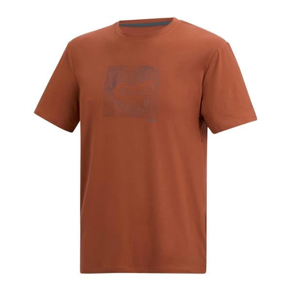 Regatta Mens Fingal Topographic T-Shirt - Brick - 