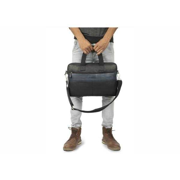 Silver Street London Silver Street London WALTER LAPTOP BAG Mens Bag Blue