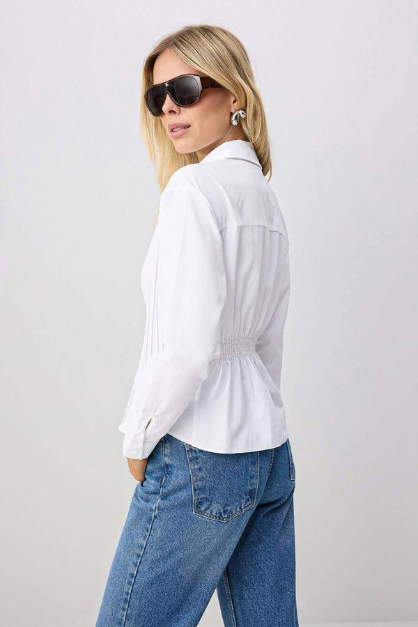 WOVCOR Long Sleeve Fitted Ribbed Shirt