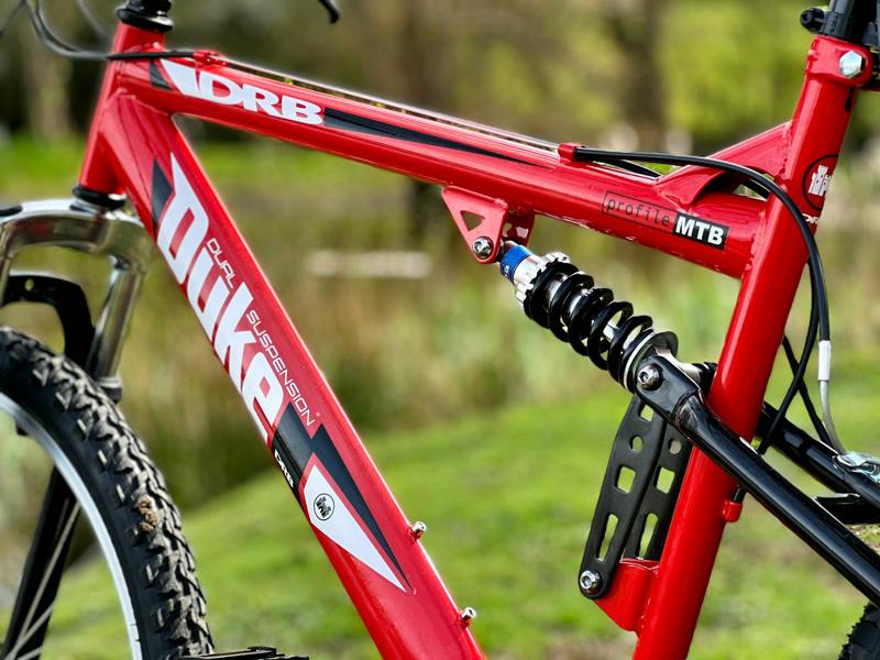 Dallingridge Duke DS Full Suspension Mountain Bike, 26" Wheel - Red/Black