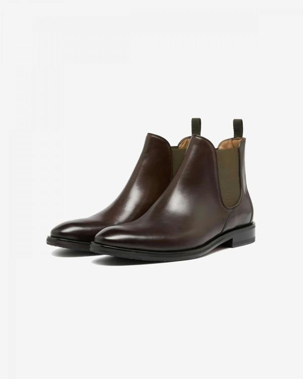 Oliver Sweeney Andante Leather Mens Chelsea Boots - Brown - CHO - Designer Mens Boots