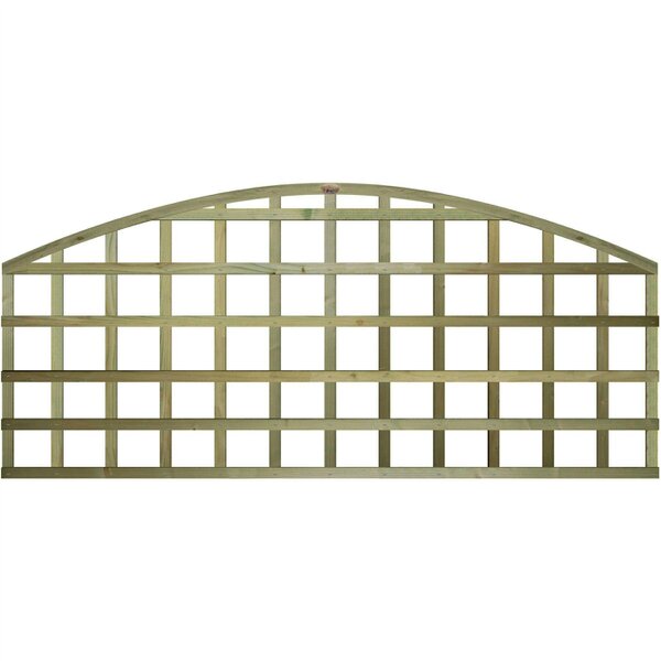 Premier Garden Supplies Standard Arch Top Fence Panel Topper 6ft x 1-5ft Garden Trellis Arched Privacy Lattice Panels for Fencing, Pergola & Patio - Wood - 3, 4 or 5 - 4 Pack Height: 2ft x Width: 6ft (182.8cm) x 4 Pack