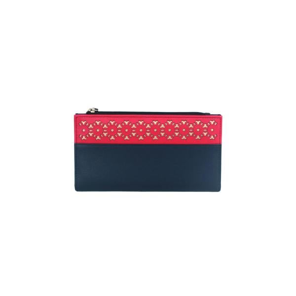 Eastern Counties Leather Womens Karlie Contrast Panel Purse - Navy/Pink