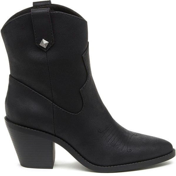 Rocket Dog Feather Polyurethane Women's Black Heeled Ankle Boots