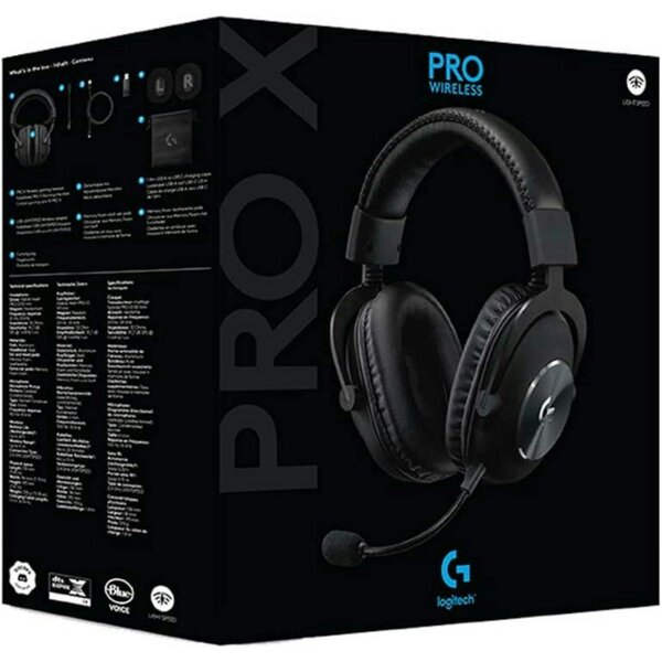 Logitech G PRO X LIGHTSPEED Wireless Gaming Headset 50mm Drivers Black