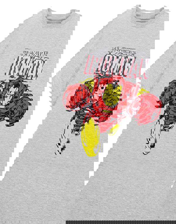 Marvel Boys Grey Iron Man Short Sleeved T-Shirt