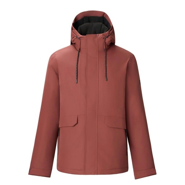 Regatta Mens Sterlings Insulated Waterproof Jacket - Dark Cherry/Black