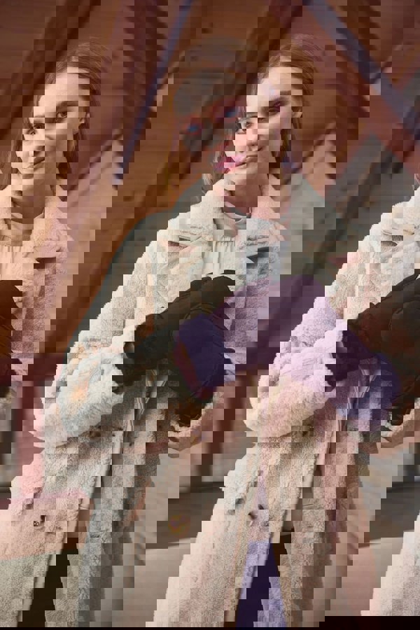 Kristie Mitten Dark Brown