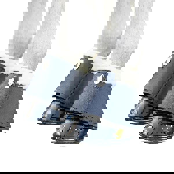 Coldstream Bowden Leather Horse Overreach Boots (Pack of 2) - Ink