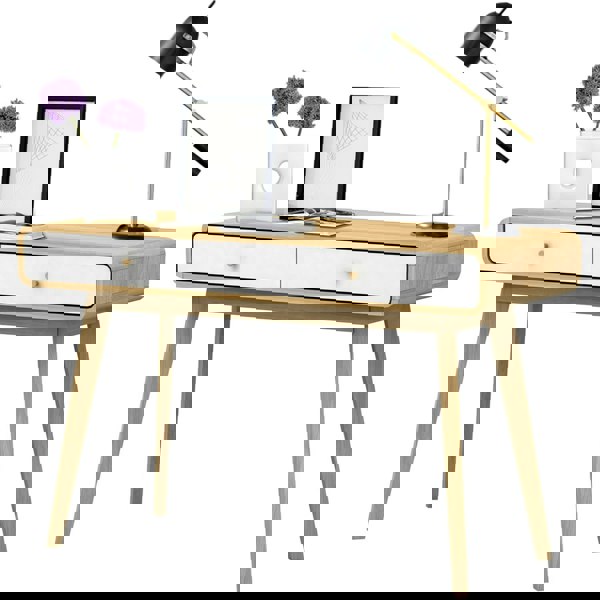 Dorel Home Cassie Desk 2 Drawers OakWhite120x50x79cm