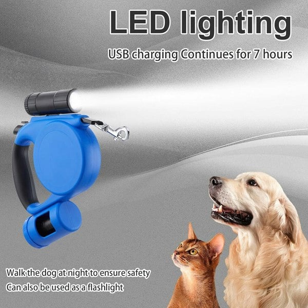 PetVoyage 5M Retractable Leash with LED and Waste Dispenser Living and Home