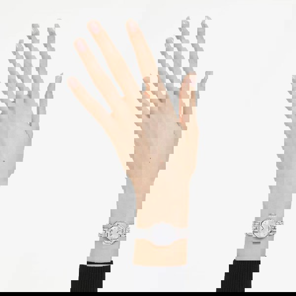 Swarovski Dextera Octagon White Crystal Bracelet Watch 5698690