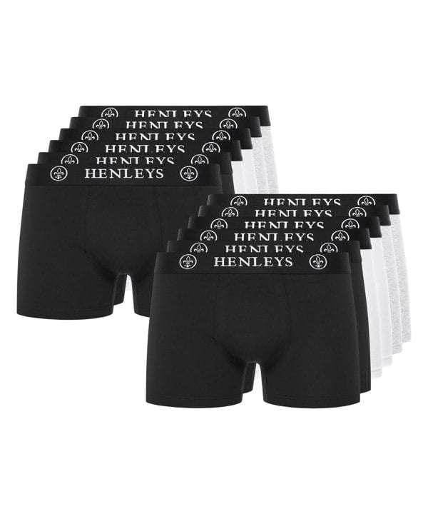 Henleys Century Boxers 12pk Assorted