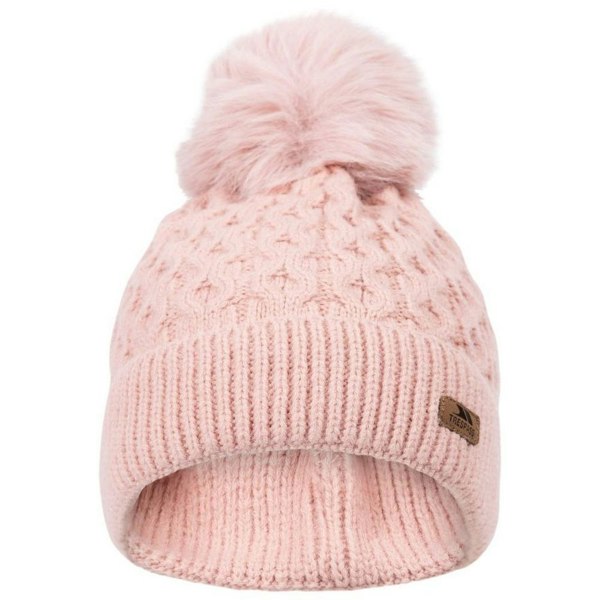 Trespass Women's Freja Pom Pom Beanie - Misty Rose