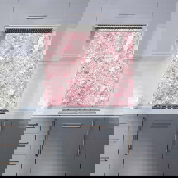Warren Reed - Designer Pink Quartz Effect Kitchen Splashback
