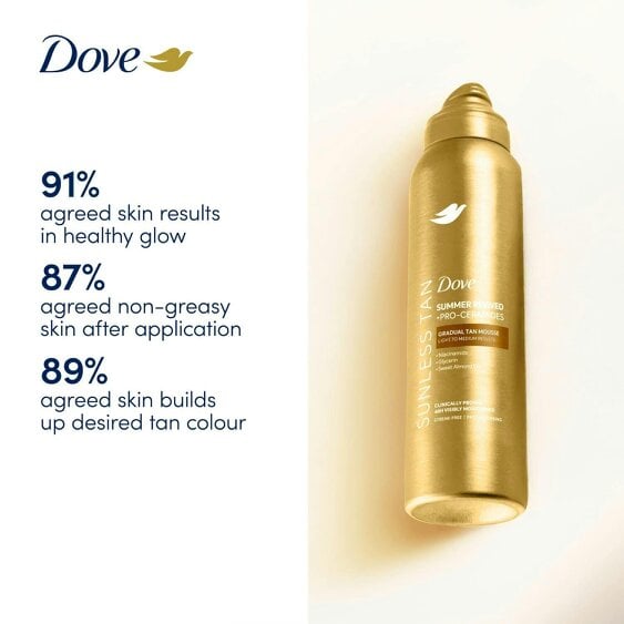 Dove Derma Spa Summer Revived Self Tan Mousse 150ml 2 Pack, Medium-Dark Skin