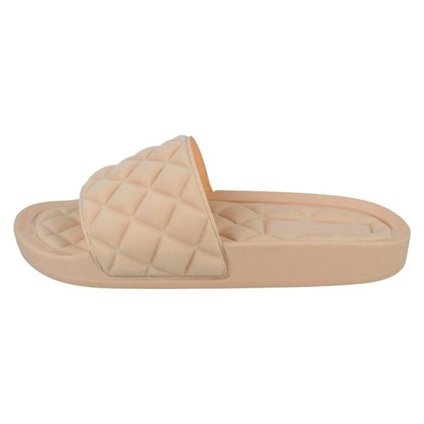 Spot On Ladies Spot On Quilted Sliders F00388