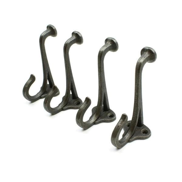 Antique Cast Iron Evelyn Hall Stand Hat & Coat Hook 100mm - Pack of 4 Hooks