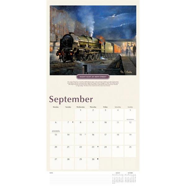 Romance Of Steam Calendar 2027, Wall Calendars, Month To View, Art, Gift