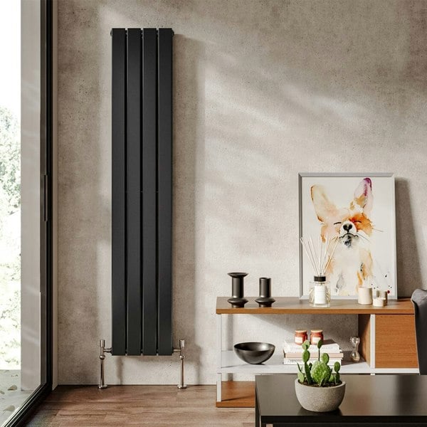 H 1.6m Vertical Panel Heater Electric Radiator with Double Panels Space Heaters Living and Home 4 Columns