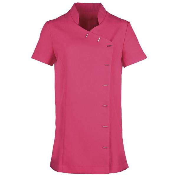 Premier Womens/Ladies *Orchid* Tunic / Health Beauty & Spa / Workwear (Pack of 2) - Hot Pink