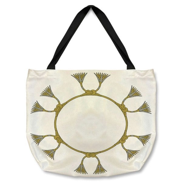 Benjamin Tate Design Ancient Egyptian Lotus Motifs Tote bag