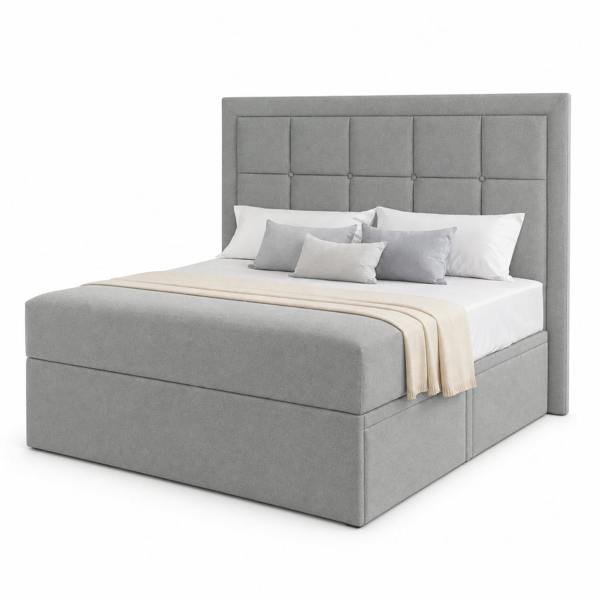 Great British Beds Romford Divan Bed - Silver Plush